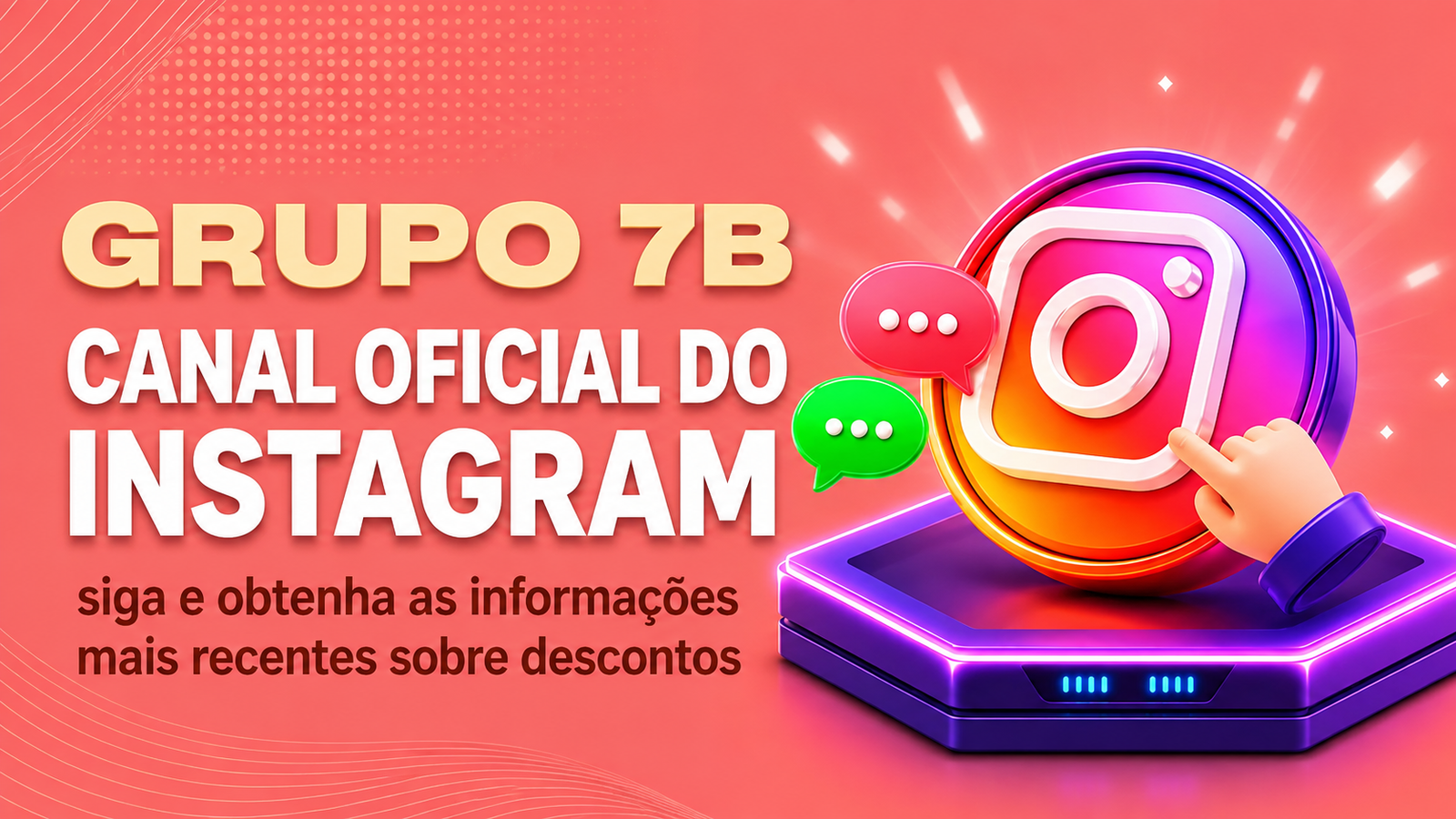CANAL OFICIAL DO INSTAGRAM